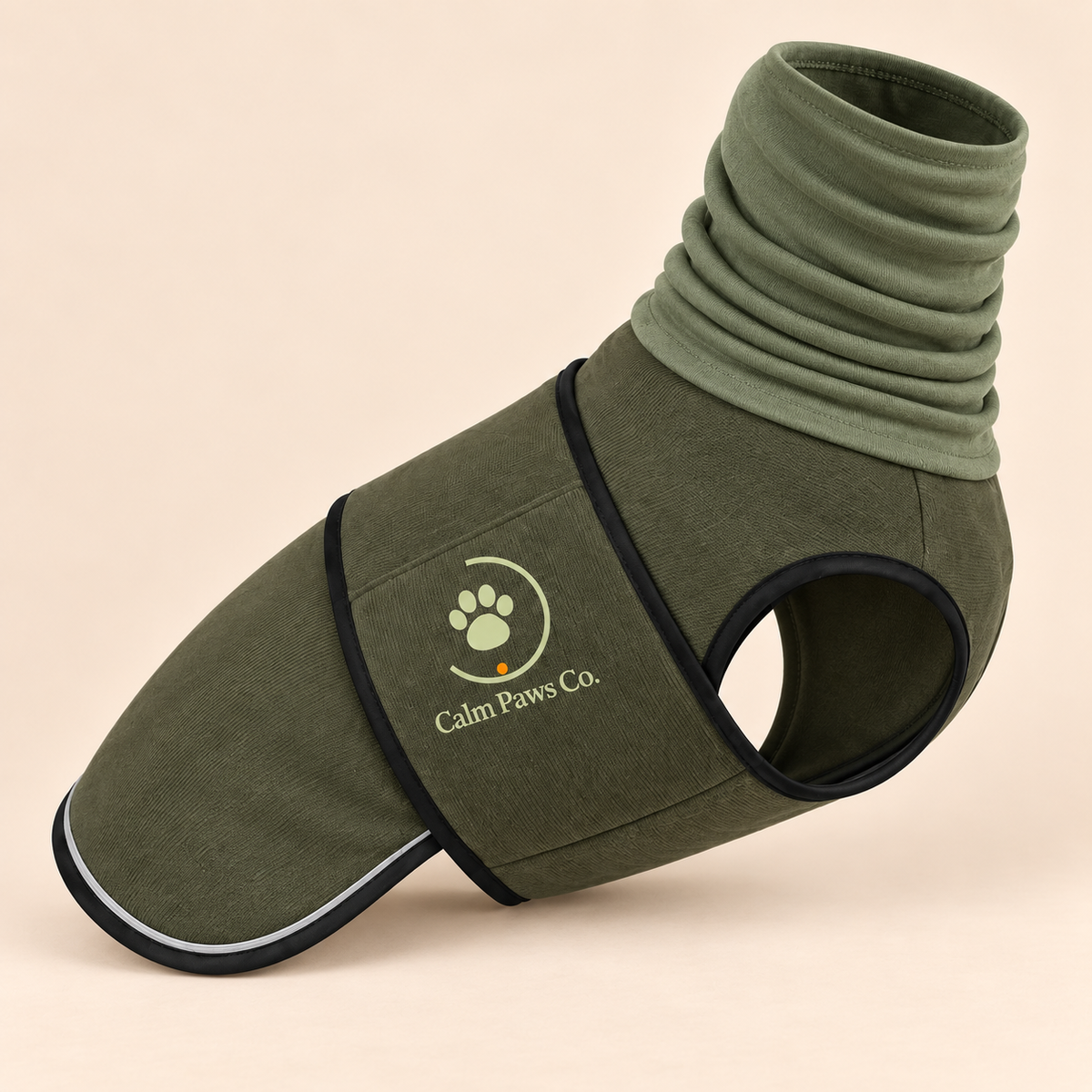 Calm Paws Co. Steady Wrap calming vest for dogs, front view